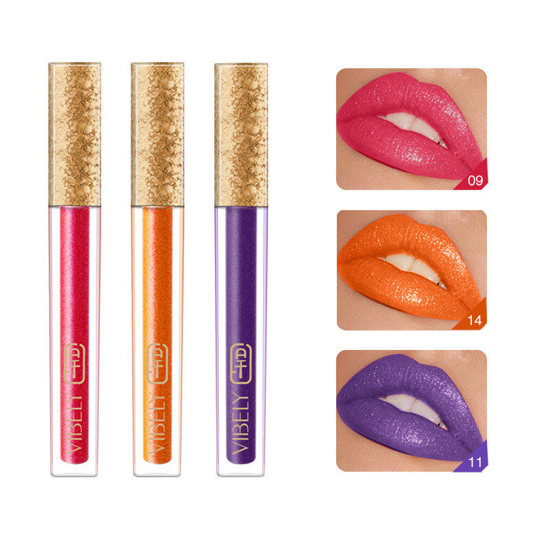 15-Color Smear-Proof Matte Lip Gloss – No-Stain Formula
