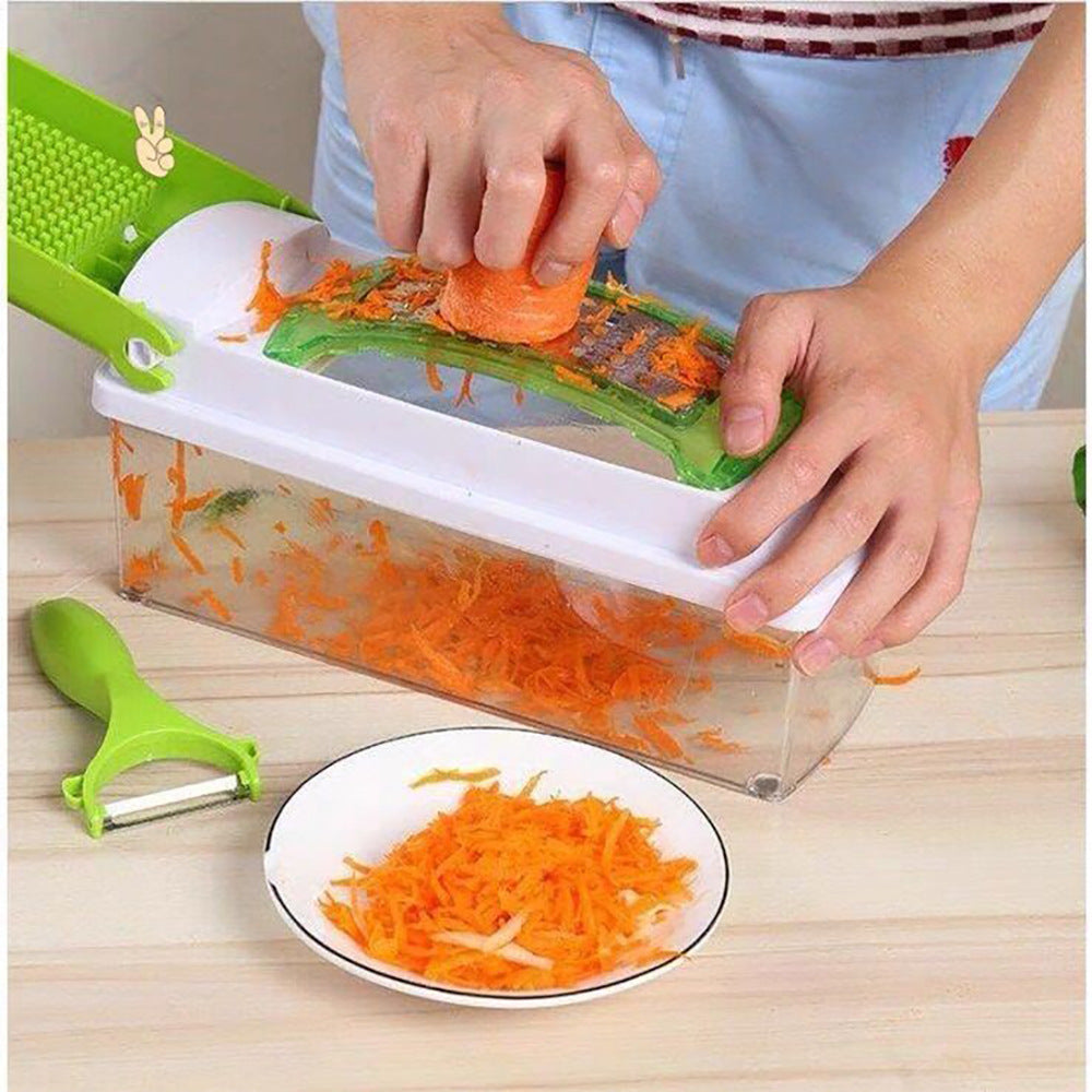 12-in-1 Vegetable Chopper & Slicer β Multifunctional Kitchen Gadget
