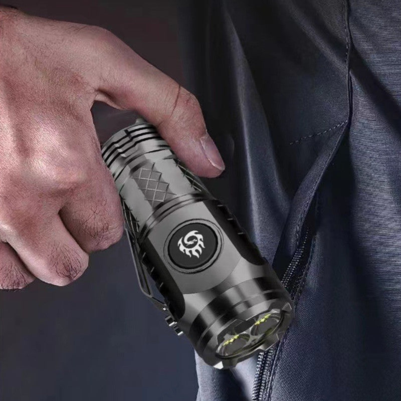 Super Bright Rechargeable Flashlight – Compact, High-Powered Light for Outdoor Adventures