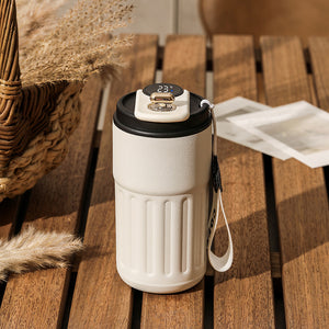 Smart Digital Thermal Bottle – Portable Stainless Steel Coffee Mug & Insulated Car Cup (450ml)