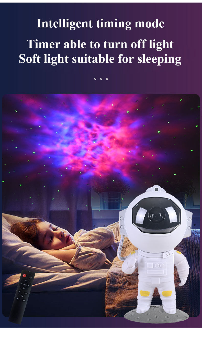 Galaxy Star Projector Night Light – Astronaut Lamp for Dreamy Bedroom Decor