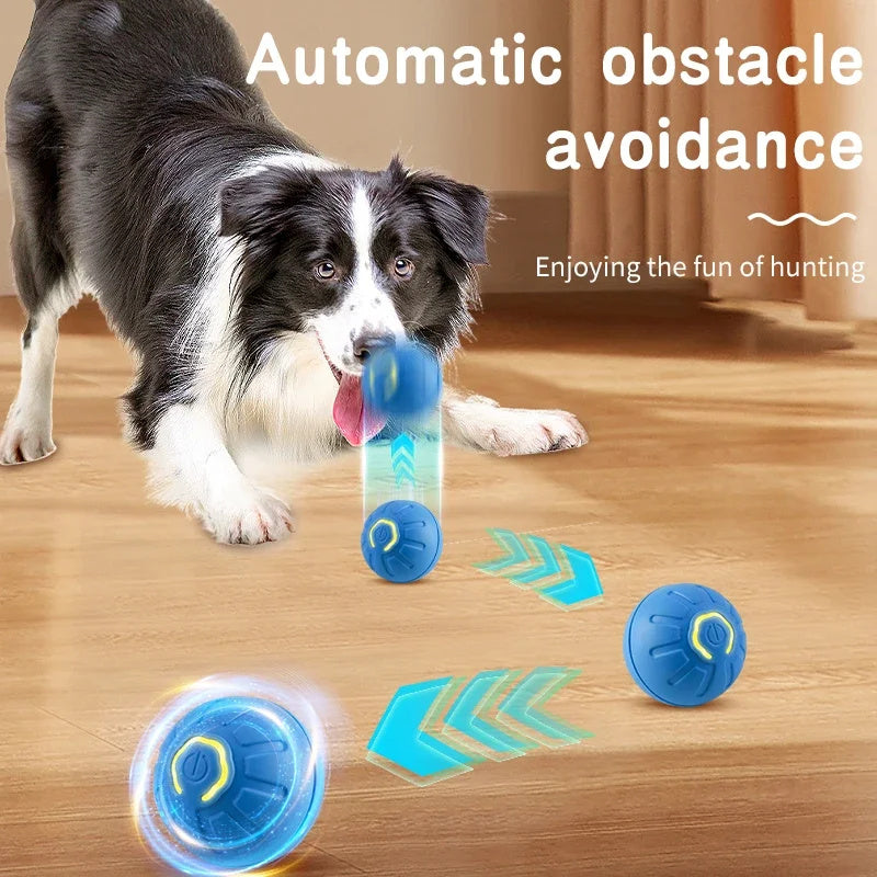 Smart Interactive Dog Toy Ball – USB Rechargeable Automatic Moving & Bouncing Pet Gift