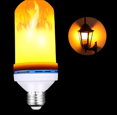 LED Flame Light Bulb with Gravity Sensing Effect – Realistic Flickering Flame