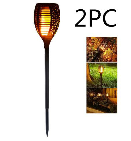 Solar Flame Flickering Garden LED Light – IP65 Outdoor Tiki Torch Spotlights for Landscape Decoration