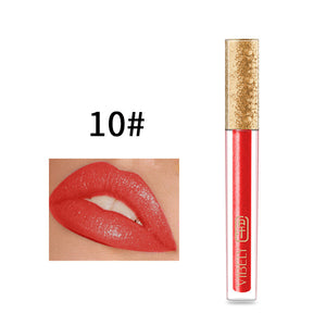 15-Color Smear-Proof Matte Lip Gloss – No-Stain Formula