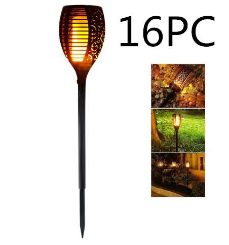 Solar Flame Flickering Garden LED Light – IP65 Outdoor Tiki Torch Spotlights for Landscape Decoration