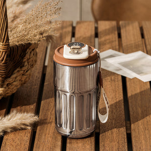 Smart Digital Thermal Bottle – Portable Stainless Steel Coffee Mug & Insulated Car Cup (450ml)