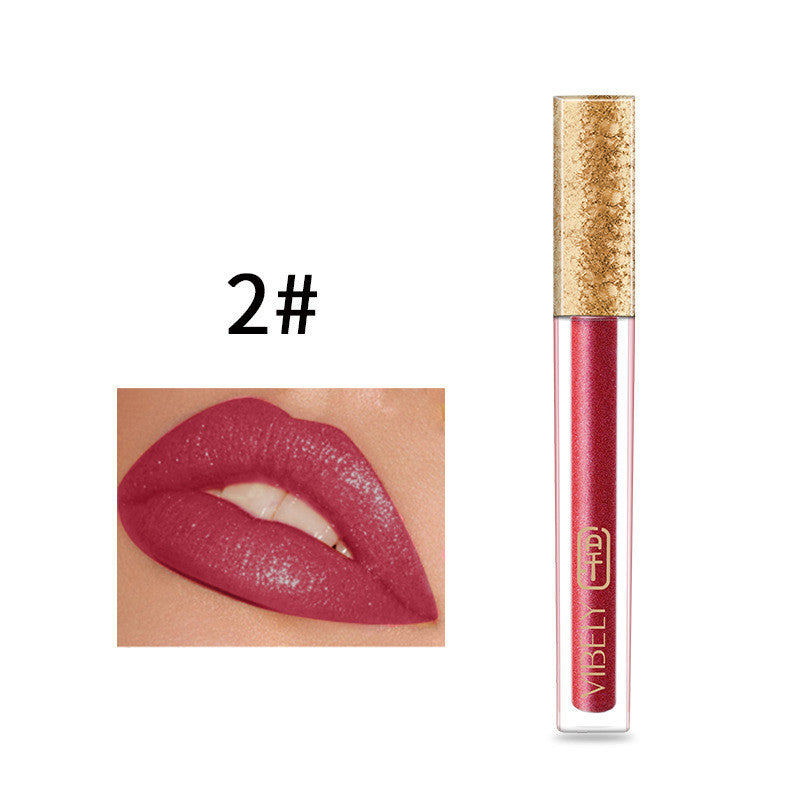 15-Color Smear-Proof Matte Lip Gloss – No-Stain Formula