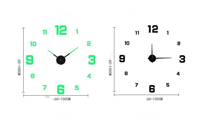 Acrylic DIY Mute Wall Clock – Modern Large Decorative Timepiece